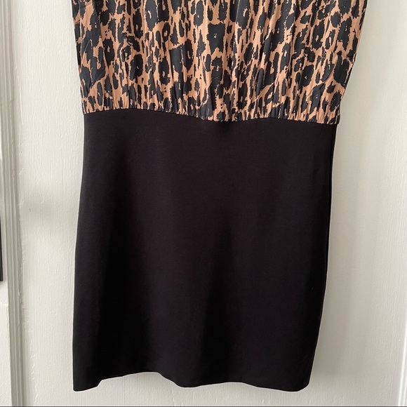 Ganni Syrah Leopard Blouson Mini Dress - Picture 8 of 12